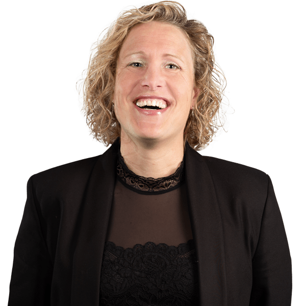 Portrait expressif d'Emilie Keirsebilck, spécialisée en coaching de leadership